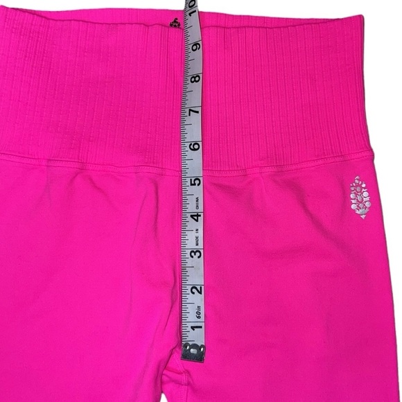 {NWOT Free People Movement High-Rise 7/8 Length Good Karma Legging Hot Pink XS/S - Picture 12 of 13